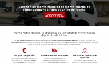 Trévise monte meuble, entreprise de location de monte meuble