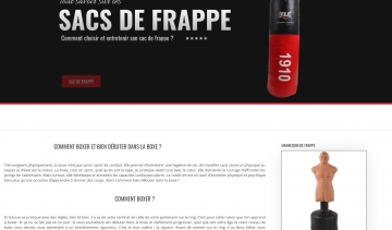 Matos2combat, sac de frappe et matériel de frappe