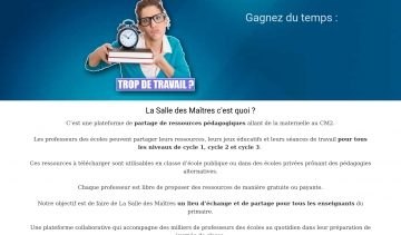 La salle des maîtres, toutes les ressources en pédagogie alternative