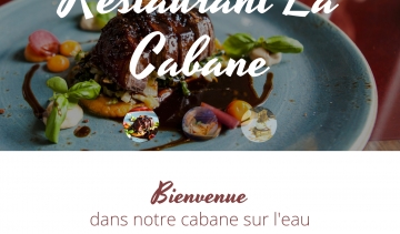 La Cabane, un restaurant sur un cours d'eau