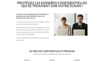 vista-protect, vente de filtres de confidentialité pour ordinateurs