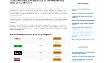 Paris sportif en ligne, le guide pour trouver le bon bookmaker