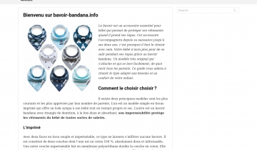 Bavoir-bandana, guide d'achat d’accessoires vestimentaires pour enfants