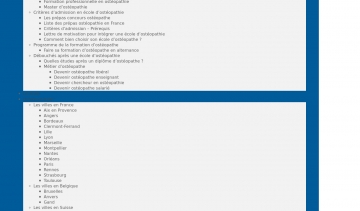 Devenir Ostéopathe : la liste des écoles d'Ostéopathie en France