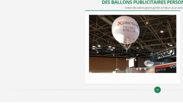 Obtenez votre ballon publicitaire personnalisé