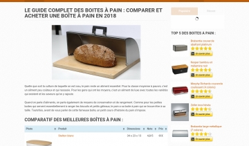 MaBoiteaPain.fr, le guide d'achat de la boite à pain