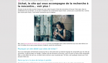 1Chat, votre guite de sites de rencontre