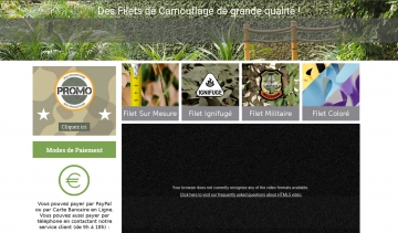 Filetcamouflage.fr : vente de filets de camouflage colorés et militaires