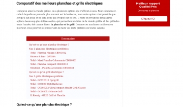 Plancha et Grille Electrique, guide d’achat des grilles et des planchas électriques 