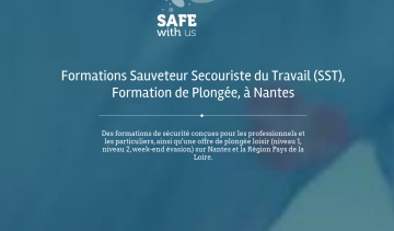 Safe With Us, entreprise de formation en secourisme et plongée