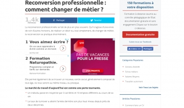 Reconversionprofessionnelle.org, le blog sur la reconversion professionnelle