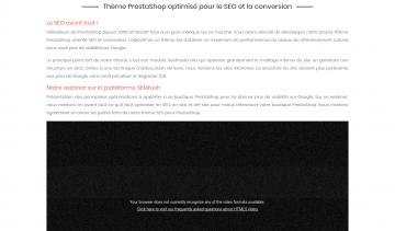 SeoPresta, thème SEO pour PrestaShop
