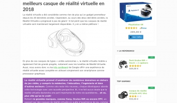 casquederealitevirtuelle.info : le guide d'achat du casque de réalité virtuelle