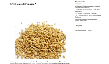 Fenugrec Avis, guide sur le fenugrec et son utilisation