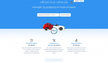 Autorigin, votre solution d'information sur les véhicules
