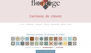 Floorilege, fabricant artisanal de carreaux de ciment