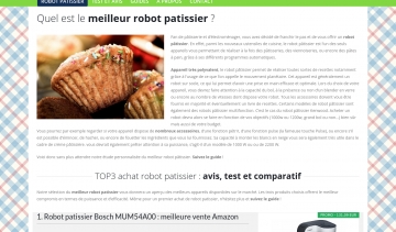 comparatif-robot-patissier.com : le guide pour choisir le meilleur robot pâtissier