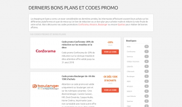 Les codes promotionnels et les bons plans valides de l’année