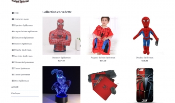 Spiderman-boutique.fr, la maison de vente dédiée aux fans de Spiderman