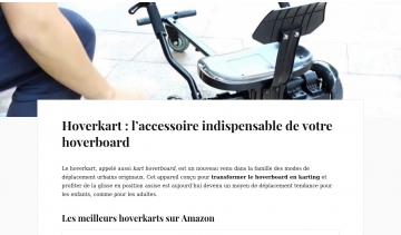 hoverkart, guide d'achat des accessoires de qualité