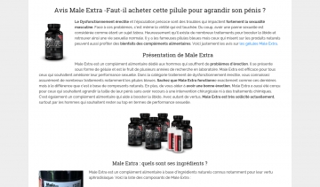 male-pilule, produit pour avoir une activité sexuelle forte