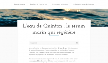 Si vous êtes à la recherche d’un sérum pour régénérer votre organisme, le plasma marin ou l’eau de Quinton est la solution idéale. 