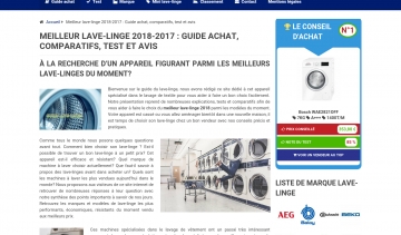 Le guide pour acheter le lave-linge idéal