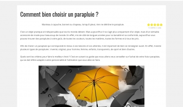 Parapluie inversé : l’information pour bien choisir votre parapluie