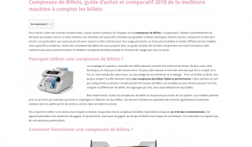 Compteuse de billets, guide d'achat pour les compteuses de billets