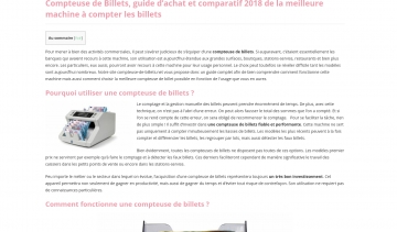 Compteuse de billets, guide d'achat pour les compteuses de billets