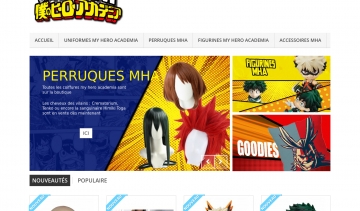 boutique en ligne d'accessoires cosplay my hero academia