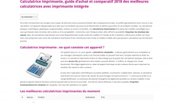 calculatrice-imprimante.fr : la référence pour choisir sa calculatrice imprimante