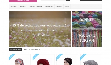 Mademoisellefoulard.fr, magasin turban pour chimiothérapie