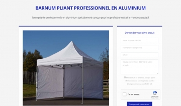 Fournisseur idéal des barnums pliants professionnels et personnalisables 