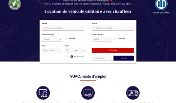 VUAC, entreprise de location de véhicule utilitaire avec chauffeur