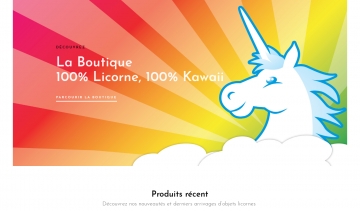 Unicorn-corner, boutique de vente de produits licornes