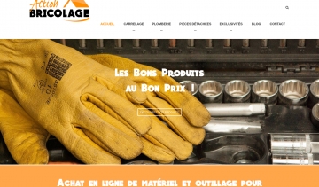 Action Bricolage, site de vente en ligne des outillages de plomberie et de carrelage 