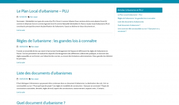 PLU en ligne : site d’informations sur le Plan Local d’Urbanisme