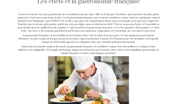 gastronomiedeschefs, site pour découvrir de l'histoire de la cuisine française 