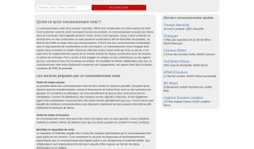 MotoConcession.com, l'annuaire des concessionnaires moto