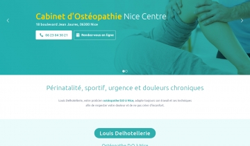 Ostéopathe D.O à Nice, votre praticien Louis Delhotellerie 