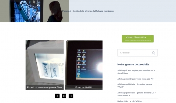 Le site de la plv (publicité sur lieu de vente) numérique et hi tech 