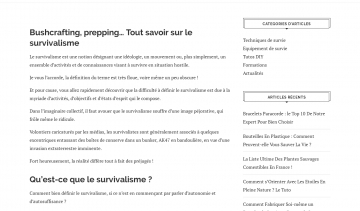 Surviva guide, connaitre les techniques de survie 