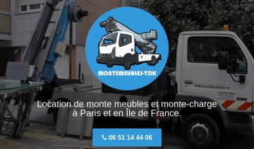 Monte-meuble-TDK : location de monte-meubles et monte-charge à Paris