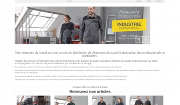 Mon vetement travail, distribution tenue de travail