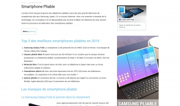 MEILLEUR SMARTPHONE PLIABLE, site d'informations sur les smartphones pliables