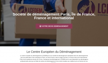 LCEDEM, le spécialiste du déménagement national et international