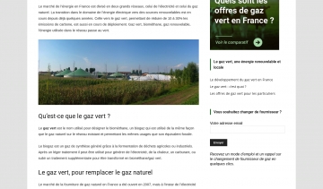 gaz-vert, plateforme consacrée à l'actualité du gaz vert en France
