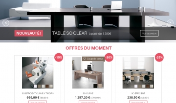 SOBURO, vente en ligne de mobilier de bureau