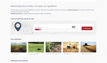 Agriaffaires, tracteurs et matériels agricoles d'occasion